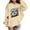 Beige, variant on WOYY Toddler Girls Graphic Hoodie Fashion Active Hooded Sweatshirt Pullover, Sizes 2-3T