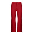 thumbnail image 6 of Purcolt Mens Flare Dress Pants Dressy Casual Button Zipper Fly High Waist Bell Bottom Trousers Comfort Slim Fit Lounge Pants with Pockets for Party Work Office, 6 of 8