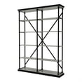 thumbnail image 2 of Furniture of America Toggin Industrial Metal 58-Inch Bookcase in Antique Gray, 2 of 7