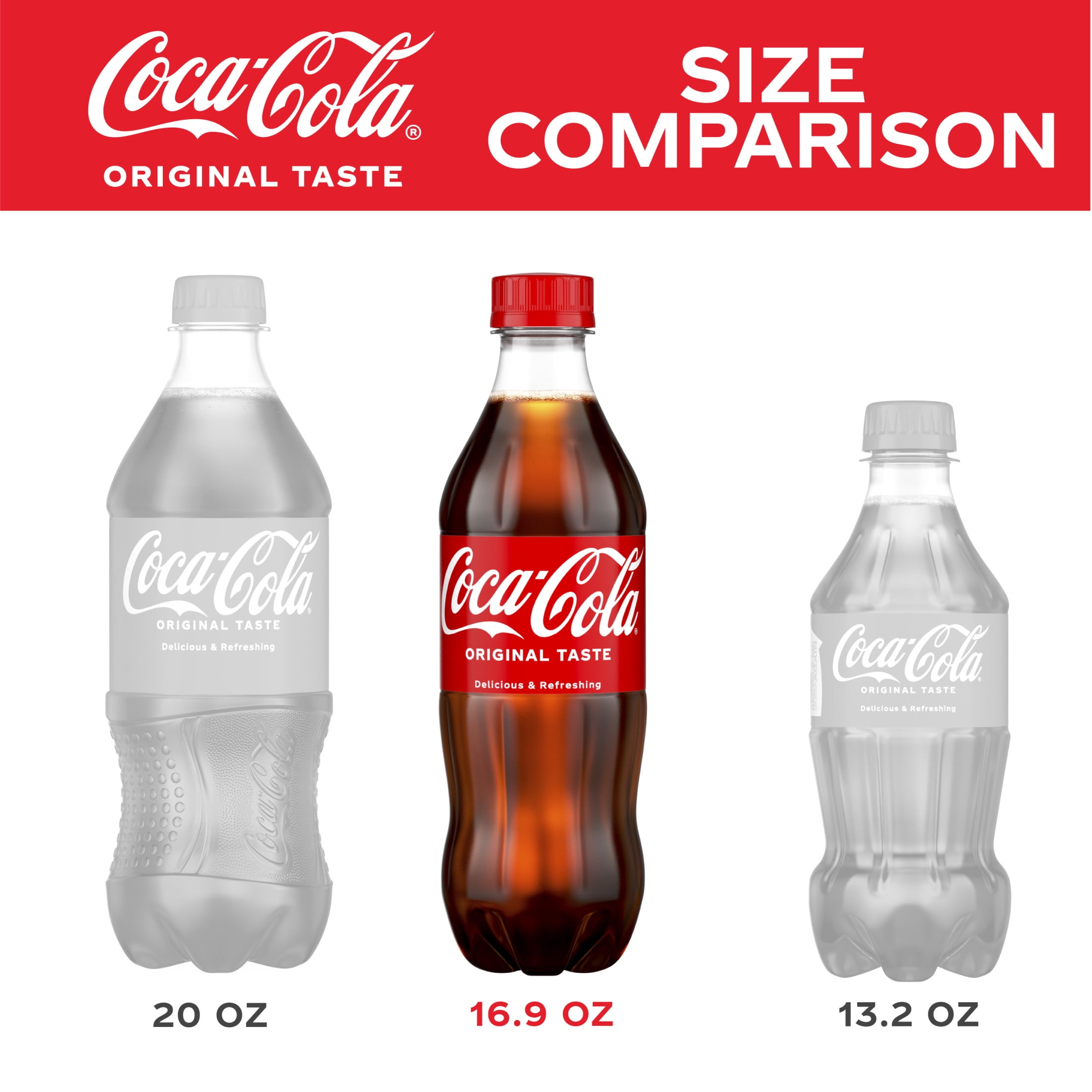 Coca-Cola Classic Soda Pop, 16.9 fl oz Bottles, 6 Count-Pack Of 4