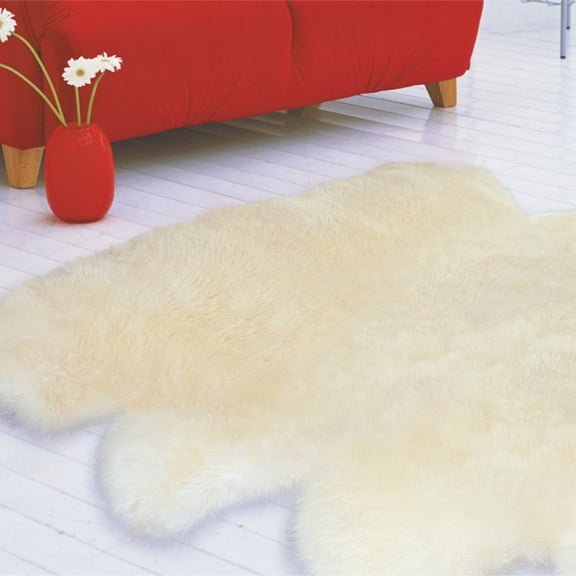 SHEEPSKIN FOUR PIECE RUG