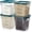 4.0 Qt 4-Pack(Green Lids), variant on 4 Pack Food Storage Container with Green Lid - NSF Listed Commercial Grade in 2.0 Qt - Square, Clear, Polycarbonate