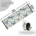 thumbnail image 3 of Dinosaurs Sketch Art Runner Area Rug 2x6 Soft Non-Slip Washable Bedside Carpet for Hallway Bedroom Living Room Home Decor, 3 of 8
