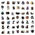thumbnail image 5 of 50-Pack Black Cat Stickers - Waterproof DIY Decorations for Phones, Notebooks, and Luggage, 5 of 6