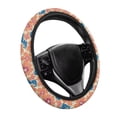 thumbnail image 6 of Uorisanigo Hibiscu Car Steering Wheel Protector Pink Car Steering Wheel Cover for Women Easy to Install Auto Wheel Cover 15 Inch Fluffy Steering Wheel Cover for Winter Gift for Friends, 6 of 8