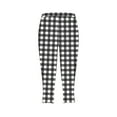 thumbnail image 4 of DDAPJ pyju Womens Plaid Printed Capri Leggings 4 Way Stretch High Waisted Yoga Capris Buttery Soft Casual Milk Silk Legging Summer Cropped Pants Black S, 4 of 5