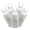 Pure White, variant on Vickerman 100 Warm White Wide Angle LED Light on White Wire, 50' Christmas Single Mold Light Strand