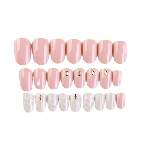 Seitruly 1 Juego de uñas sin pegamento de longitud media estilo cuadrado prensa mate en envolturas de cobertura completa suministros de salón kit de Juegos de manicura Ocho Seitruly CE011881-08B