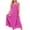 Hot Pink, variant on Dvprdro V Neck Sleeveless Wrap Tie Front Cotton Linen Maxi Dress for Women Loose Fit A Line Summer Vacation Casual