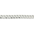 thumbnail image 3 of 925 Sterling Silver 8mm Close Link Flat Curb Chain 22 Inch, 3 of 7