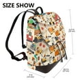 thumbnail image 2 of Balery construction road work landscape Mochila de Cuero para Mujeres, Gran Capacidad, Bolsa de Viaje Multifuncional, Mochila de Cuero y Bolsa de Hombro para Mujeres, 2 of 4