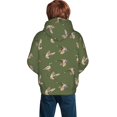 thumbnail image 3 of Bingfone Birds Wild Ducks Pattern Youth Classic Hoodies Soft Hooded Pullover Sweatshirts for Girls and Boys, 3 of 6