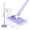 Purple, variant on Mini Flat Mop with One-Click Cloth Attachment, Hands-Free Cleaning Mop, Multi-Purpose Snap Grip Mop for Kitchen, Bathroom, Windows & Floors