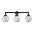 thumbnail image 1 of Innovations 205-OB-G202-8-LED Large Beacon 3 Light Bath Vanity Light part of the Franklin Restoration Collection, Oil Rubbed Bronze, 1 of 1
