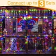 thumbnail image 4 of Luces Icicle Lights Ollny 504 LED de 12,5 m, multicolor, para Navidad y exterior, 4 of 8