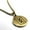 Gold, variant on Stainless Steel Elder Futhark Inguz Rune Round Medallion Pendant Necklace