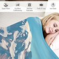 thumbnail image 3 of Shiartex Wildflowers Mountain Blue Sky Print Flannel Throw Blanket for All Seasons, Lightweight Anti-Pilling Bed Decor Tapestry - Hand/Machine Washable 40x50in, 3 of 6