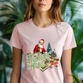 thumbnail image 5 of Nostalgic Magic T-Shirt | Vintage Santa Holiday Graphic Tee, Heliconia, Size 3XL, 5 of 6