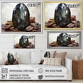 thumbnail image 4 of Designart "Hematite Grey and Beige Spiritual Stone" Meditation Wall Art Living Room, 4 of 5