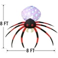 thumbnail image 2 of Halloween Decorations Outdoor 8 Feet Inflatable Spider Outdoor Halloween Decoration, LED Lights Inflatable Spider, 2 of 6