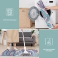 thumbnail image 6 of Purple and Teal Paisley and Floral Pattern Kitchen Rugs Sets Of 3,Kitchen Runner Rugs Non Skid Washable,Decorative Kitchen Floor Mats for Kitchen,Sink,Laundry,17"x30"+ 17"x47" + 17"x59", 6 of 6