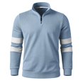 thumbnail image 5 of Rhuody Sweatshirt For Mens Long Sleeve Solid Color Pullover Sweatshirt 2Xl Blue, 5 of 7