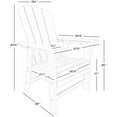 thumbnail image 6 of Paradise Adirondack Casual Patio Dining Chair, 6 of 9