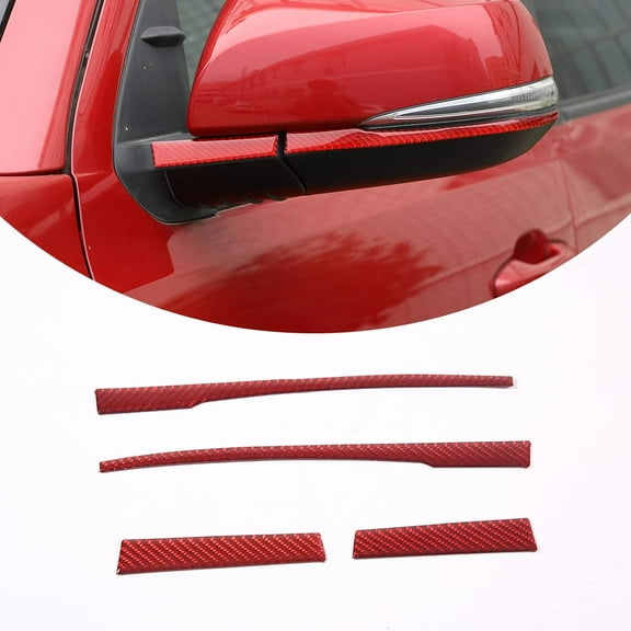 TINKI for Toyot@ Tacoma 2015 2016 2017 2018 2019 2020 2021 2022 2023 3D Sticker Soft Carbon Fiber Car Rearview Mirror Anti-Scratch Anti-Collision Strip