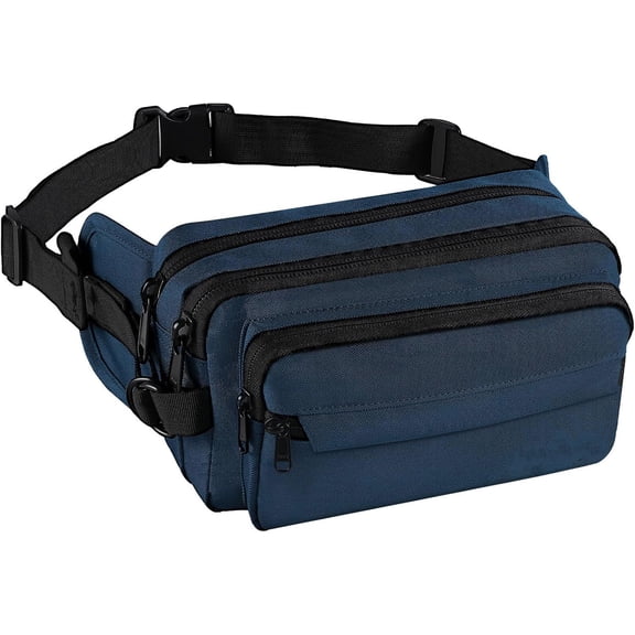 Fanny Pack Waist Wallet Bag Bum Belt Pouch for Women Men, RFID, Large Capacity, Adjustable & Waterproof, suitable for Travel, Running, Shopping, Hiking, Dog Walking, Cycling, Climbing