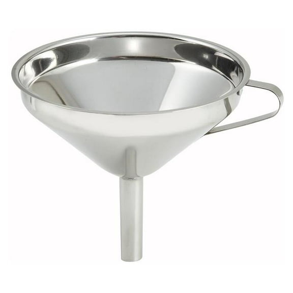 Winco SF-5 Stainless Steel Wide Mouth Funnel - 5 in.