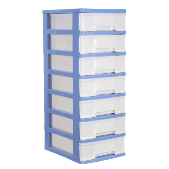 LOLIPPYY Plastic 7-Drawer Storage Cabinet for Desktop Organization