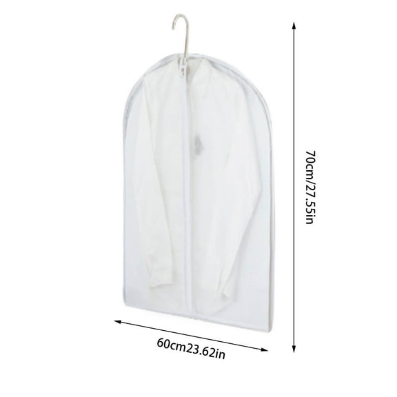 PRETXORVE Clear Garment Bags for Hanging Clothes Clothes Covers Protecting Full Zipper Suit Bags Garment Cover for Closet and Cloth Storage