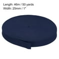 thumbnail image 2 of Uxcell Elastic Bands for Sewing 1" 50 Yard Navy Blue Knit Elastic Spool High Elasticity for Wigs, Waistband, Pants, 2 of 7