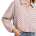 thumbnail image 3 of Vmvidoty Polka Dot Cropped Zip-Up Fashion Jackets Women's (Pink, S), 3 of 7