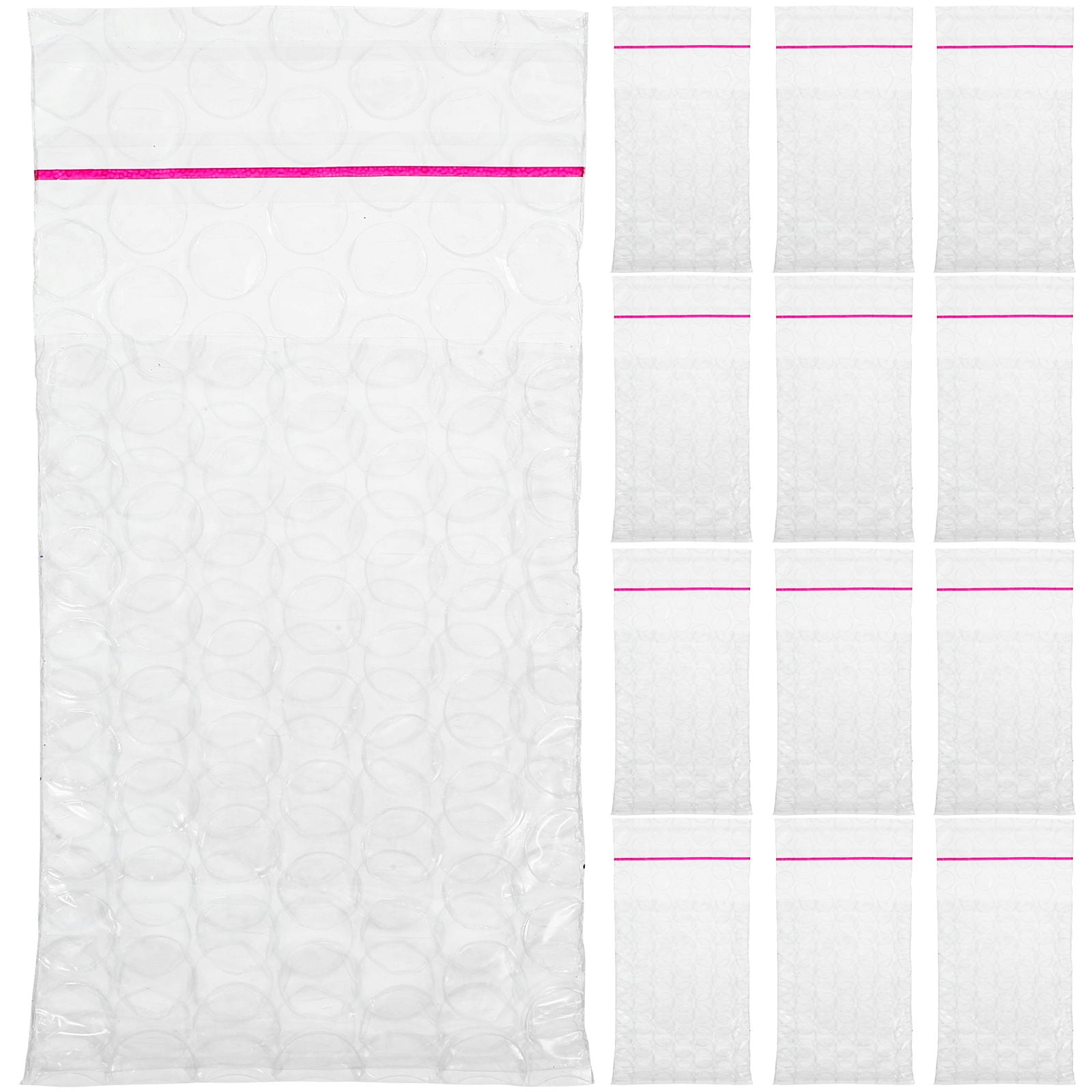 NIYANGLE 50Pcs Padded Envelopes for Shipping Non-fragile Items Transparent Bubble Mailers 8.7x4.1x0.2in