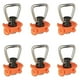 thumbnail image 1 of 6 Pack Single Stud L-Track Fitting with D Ring for L Track,Single End Fitting for Airline Rails, 1 of 5
