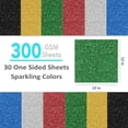 thumbnail image 2 of Cartulina con purpurina SANZIX, color verde, 300 g/m², 12 x 12, 30 hojas, 2 of 7