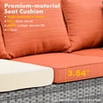 thumbnail image 6 of Ovios 7 Piece Patio Furniture Set Wicker Rattan Outdoor Conversation Sectional Furniture with Couch, Chair, Ottomans, Cushion for Backyard, 6 of 8