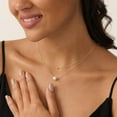 thumbnail image 2 of CROPD Pearl Necklace: 14K Gold-Plated Pearl Necklace for Women 16.5” + 2”, 2 of 13