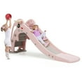 thumbnail image 1 of Costway 3-in-1 Kids Climber Slide Play Set w/Basketball Hoop Indoor & Outdoor Pink, 1 of 9