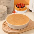 FC100 Pcs Paper Round Nonstick Quiche Pan Heavy Duty Fluted Side Paper
