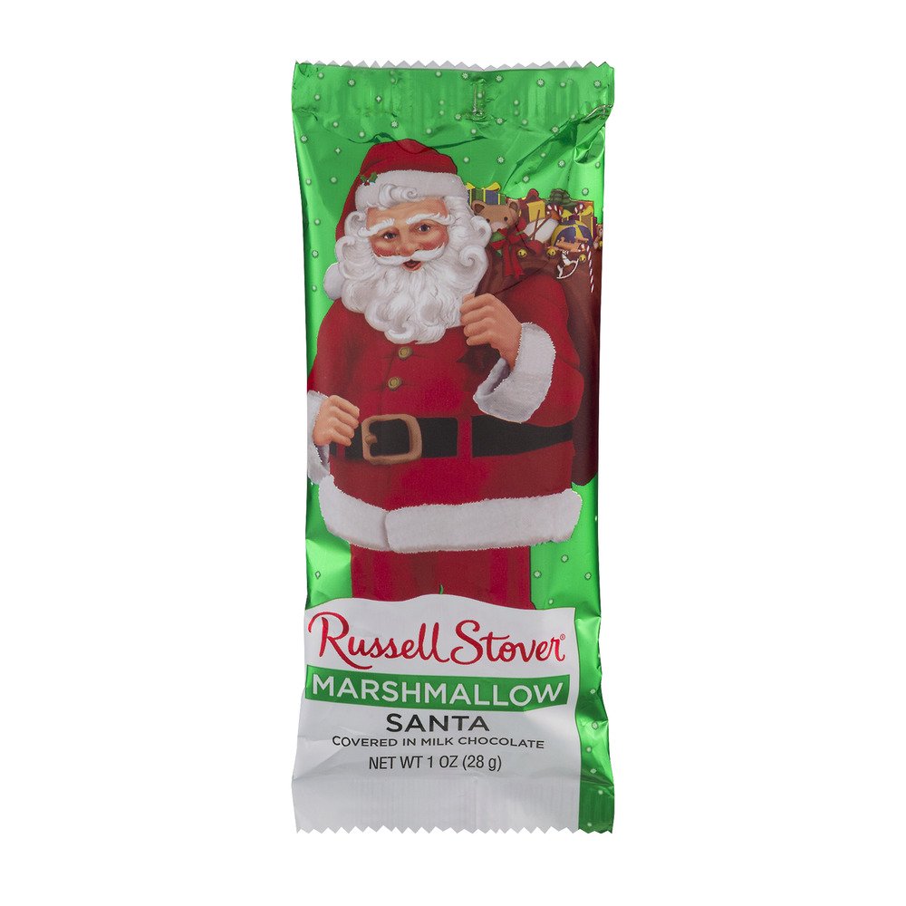 Russell Stover Santa Marshmallow Covered in Milk Chocolate, 1.25 Oz