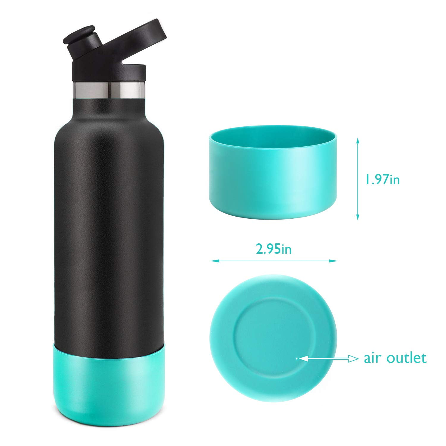 Protective Silicone Sleeve Boot 12oz 21oz 24oz Wide Mouth Water Bottle for Hydro  Flask,Simple Modern and More, Flask Rubber Boot, Compatible with 20-40oz  Stanley Tumbler(Flowers transparent) 12-24OZ Flowers transparent
