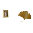 thumbnail image 1 of Marco de fotos,Soporte para marco de fotos de resina,colgador de tarjetas,Esculturas de pared de hojas,Esculturas de pared de hierro forjado con hojas de ginkgo,Escultura de pared con hojas de, 1 of 8