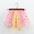 thumbnail image 4 of MEZZALL Kids Girls Holiday Party Ballet Skirts Dot Prints Tulle Dance Skirt Leisure Toddler Dailywear, Pink, 6-8 Years, 4 of 5