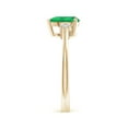 thumbnail image 5 of Angara Natural 0.95 Ct. Emerald with Diamond Classic Ring in 14K Yellow Gold for Women (Ring Size: 12), 5 of 11