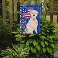 thumbnail image 2 of Natural Eared White Boxer USA American Flag Garden Size 11.25 in x 15.5 in, 2 of 5
