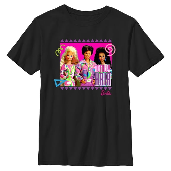 Boys Barbie Totally Hair Retro Portrait T Shirt