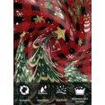 thumbnail image 7 of Christmas Tree Cloth Napkins Set of 4 Reusable Dinner Napkins, Winter Xmas Ball Snowy Red Black Plaid Cocktail Napkin Washable Table Napkins for Wedding/Holiday Party/Baby Shower 20"x20", 7 of 7