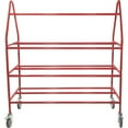 thumbnail image 5 of Champion Sports Double Wide Four Tier Basketball Storage Rack Cart with Locking Swivel Caster Wheels, 48 Ball Capacity (Chrome), 5 of 7